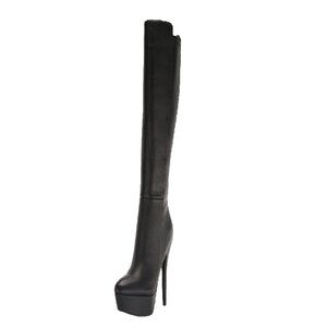 Guess Women's CADINE Over-The-Knee Boot, Black 001, 5